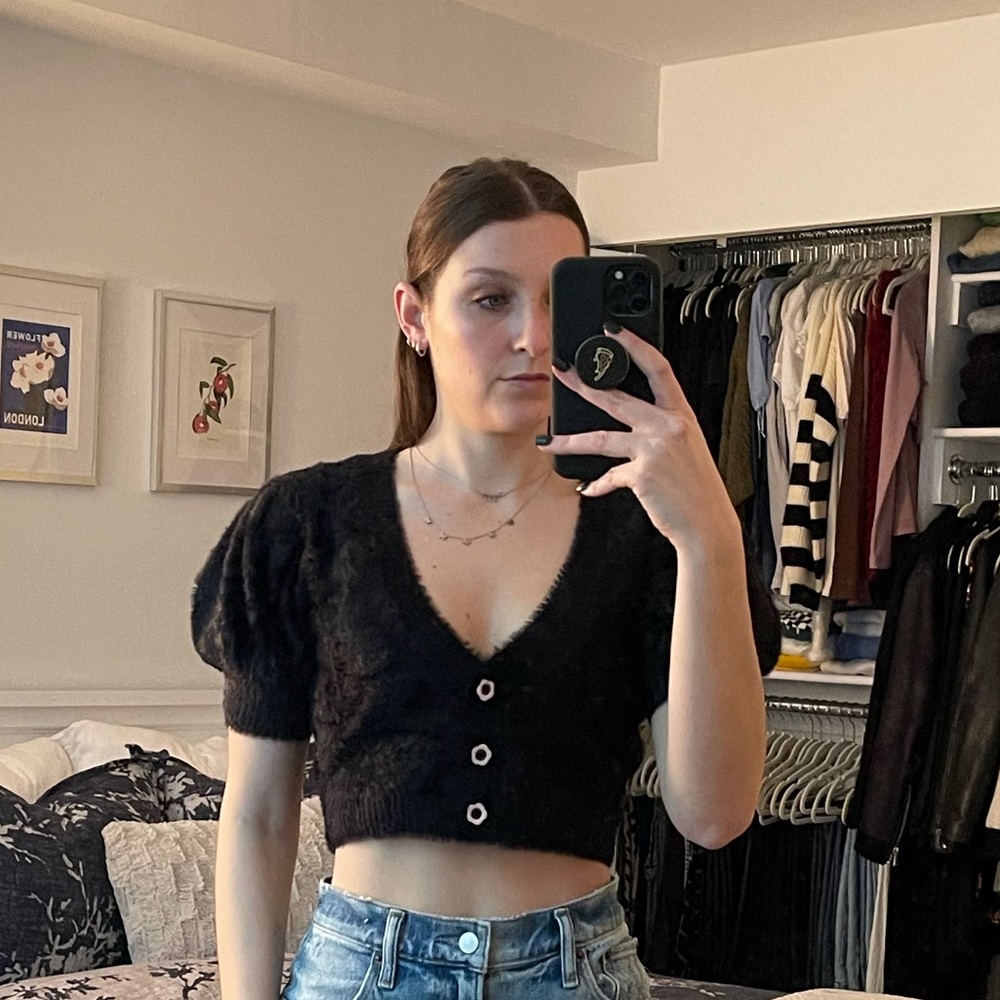 For Love and Lemons Devon Cropped Cardigan
